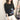 Black Long Sleeve Cartoon Print Blouse - Trendy Women's Fashion Top