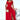 
A red off-shoulder maxi dress with a slit, designed as a formal evening gown in size 3XL, featuring elegant sleeves and a fitted waist.