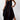 Black sleeveless maxi dress, casual style, ankle length, side pockets, shown in size XL.