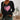 Black V-Neck Sweater with Paw Heart Design for Pet Lovers, featuring long sleeves and a comfortable fit in size 5XL.