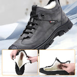 Black waterproof hiking sneakers with a durable non-slip sole, designed for outdoor walking and sports activities. The footwear features a breathable material and a blend of black, white, and grey colors.