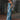 Black and white zebra print sleeveless wide-leg jumpsuit in a blue color variant, size 2XL, featuring a stylish one-piece design with a defined waist and wide-leg fit.