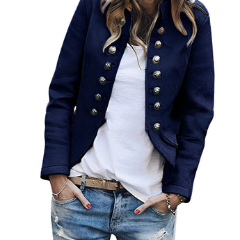 Navy military jacket womens best sale