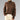 Brown wool cable knit turtleneck sweater for women in size 2XL, featuring long sleeves and a cozy, textured design, ideal for fall fashion.