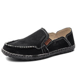 Black woven loafers, breathable and lightweight slip-on shoes, size 12, featuring a stylish design ideal for casual and outdoor wear.