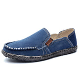 Black woven loafers in electric blue shade, featuring a breathable and lightweight slip-on design, ideal for walking.