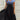 Blue and black knee-length floral sequin cocktail dress with a V-neck, modeled in a 5XL size, showcasing intricate sequin detailing.