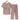 Woman's Khaki Blue Linen Top with Floral Embroidery, 4XL, hanging on a clothes hanger.