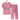 Light pink women's casual summer pants set featuring a blue linen top with floral embroidery and matching blouse on a clothes hanger.