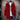 Blue men's urban style thermal fleece jacket designed for winter, featuring a zip-up front, long sleeves, and a high collar. The jacket is displayed on a clothes hanger, highlighting its contemporary fashion design and warm fleece material.