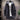 Blue men's urban style thermal fleece jacket with a zip-up design, featuring a dark grey color in a 4XL size. The jacket has long sleeves, a collar, and is suitable for winter wear, blending elements of outerwear and fashion design.