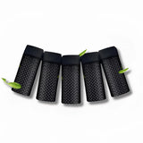 Blue silicone ergonomic fitness grips with a sweat-resistant, anti-slip design in an electric blue color.