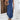 Blue sleeveless maxi dress with adjustable straps, shown in size large, perfect for casual summer wear.