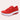 Red women's platform sneakers with a stylish and breathable design, featuring a comfortable fit suitable for walking and sports activities.