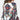 
Women's ethnic blouse with a bohemian floral paisley design, featuring long sleeves and a collar, predominantly white in color.