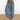 Bohemian Ink Splash Harem Pants in a loose fit design, showcasing a blue color with a comfortable 3XL size. The image highlights the pants' relaxed fit, suitable for yoga or casual wear.