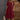 Wine red Bohemian tiered midi dress in plus size 3XL, featuring a scoop neck and short sleeves.