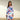 Boho Chic Tribal Print A-Line Knee-Length Dress in white, modeled by a fashion model. The dress features a round neck, fitted waist, and long sleeves, highlighting the arm and thigh areas. Suitable for fall fashion, the dress offers a stylish and comfortable one-piece garment look.