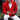 Bold yellow men's double-breasted cardigan with a high collar and striped cuffs, featuring a vibrant red color, size 3XL.
