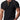 Breathable black ribbed t-shirt in size 3XL, featuring a soft touch stretch fabric. The casual tee is shown on a person, highlighting the shoulder and arm areas.