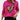 Bright oversized women's pink sweatshirt in a rose color, size XL, featuring a comfortable casual pullover design with long sleeves and a round neckline.