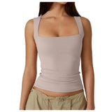 Bright pink moisture-wicking yoga tank for women in a 3XL size, featuring a sleeveless design that highlights the arms and waist.