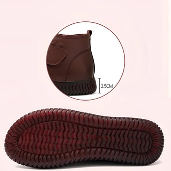 Brown leather ankle boots featuring a zippered design, suitable for equestrian activities, and equipped with non-slip synthetic rubber soles.