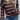 Brown striped women's knit sweater with long sleeves and a comfortable fit, perfect for fall fashion.