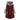 A plus-size women's burgundy fleece hoodie in winter pullover style with long sleeves and a comfortable, relaxed fit, shown in size 5XL, featuring a hood and no visible buttons or zippers.