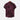 Burgundy floral men's short sleeve shirt featuring a vintage botanical pattern with a collar and button-up design.