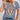 Gray 3XL butterfly print V-neck T-shirt for women, styled with casual summer attire.