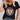 Butterfly Print V-Neck T-Shirt for women in Nero color, size 3XL, featuring short sleeves and casual summer design.