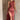 Champagne satin cowl neck silk evening gown in a rust color, featuring a backless design, worn by a person with visible shoulders and legs, suitable as a maxi dress for formal occasions.