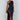 Dark blue satin cowl neck evening gown in a backless maxi style, featuring a chic sheath silhouette.