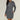 Charcoal Grey Women's Long Sleeve Hoodie Dress with Pockets