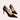 Chic Bright Yellow Women's Pointed Toe Flats & Pumps in black color, size 42, featuring a sleek and elegant design with a pointed toe and flat sole, perfect for adding a touch of sophistication to any outfit.