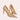 Bright yellow women's pointed toe flats with a sleek design, shown in a khaki color for size 42.