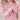 Pink chunky knit balloon sleeve sweater with an oversized fit, designed for women in size 5XL, featuring a loose pullover style with prominent sleeves and a comfortable neckline.