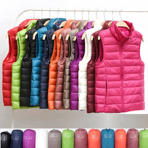 Colorful Quilted Unisex Vest - Insulated, Lightweight, Outdoor