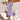 Colorful sleeveless maxi dress with an abstract print, designed for summer beach outings, shown in viola color and 2XL size. The dress features a flowing one-piece design and is accessorized with a stylish hat.