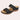 Colorful women's bohemian beaded slip-on sandals in black, size 42, featuring intricate beadwork and a summer flat design.