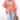 Coral Oversized Frayed Denim Jacket - Trendy Spring Street Style