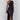 
Marine blue satin evening dress with a cowl neck and backless design, featuring a fitted sheath silhouette and sleeveless style in a 2XL size.