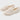 Light grey women's slippers made of soft plush material featuring an anti-slip sole, designed for comfort and warmth.