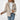 Cozy Women's Fleece Teddy Bear Jacket in Albicocca1 color, size 4XL, featuring a sherpa lining, long sleeves, and a high collar, modeled by a smiling woman.