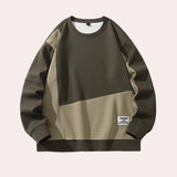 Gray XL unisex minimalist casual crewneck sweatshirt with long sleeves and a simple, clean design.