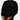 Black crewneck sweatshirt for men in minimalistic urban style featuring a subtle bird logo on the chest, shown in 3XL size, with long sleeves and a comfortable fit.
