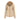 Cream women's fitted leather jacket with zipper details in apricot color, featuring long sleeves, a structured collar, and pockets, made from natural materials.