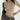 Electric blue women's cropped long sleeve crew neck top in persimmon color, size XL, highlighting the neckline, sleeves, and waist area.