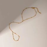Elegant 18K gold adjustable anklet with dainty chain design, perfect summertime jewelry accessory for women.
